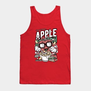 Retro Cereal Box Apple Crunch // Junk Food Nostalgia // Cereal Lover Tank Top